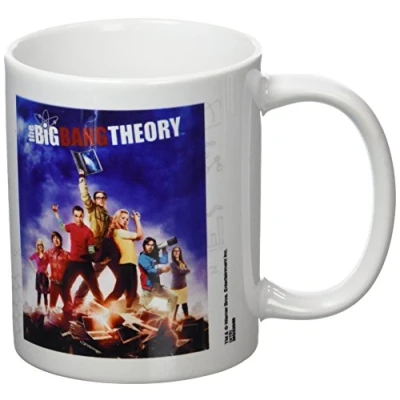 Image of The Big Bang Theory Pyramid International (Laptop) Official Boxed Ceramic Coffee/Tea Mug, Multi Colour, 11 oz/315 ml