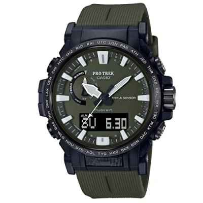 Image of Casio Unisex Adults Analogue Digital Quarz Watch with Plastic Strap PRW 61Y 3ER