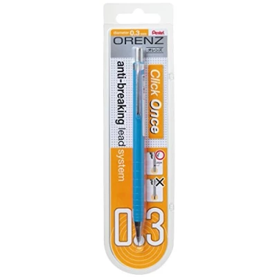 Image of Mechanical Pencil Orenz 100% Shatterproof in Blister Card 0.3mm Light Blue