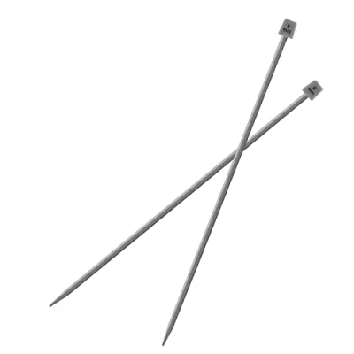 Image of Vogueing Tool Single Pointed Knitting Needles 2Pcs/Set 35CM Long Sets Aluminium Classic Pins for Handmade Weave DIY Tools(6MM)