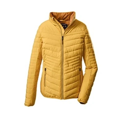 Image of Killtec KOW 60 WMN QLTD JCKT Women&#039;s Quilted Jacket in Down Look with Stand Up Collar, Light Peach, 36, 38640 000