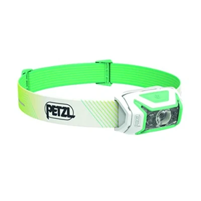 Image of PETZL Actik Core, Rechargeable Front Lamp, Green, U, Unisex Adult