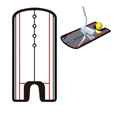Image of ZHYUAN Golf Putting Alignment Mirror, Trainer with Putter Line, Acrylic Material, 30 cm x 14.5