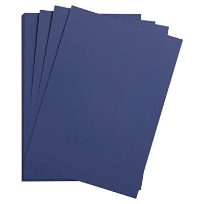 Image of Clairefontaine Ref 975357C Maya Smooth Coloured Drawing Card (Pack of 25 Sheets) 185gsm A3 (42 x 29.7cm) Midnight Blue Colour Deep Dyed, Acid Free, pH Neutral