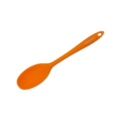 Image of Fackelmann 40369 Silicone Spoon, 28.2 x 5.5 cm, Soft Collection (Colour: Black or Orange), Quantity: 1 Piece