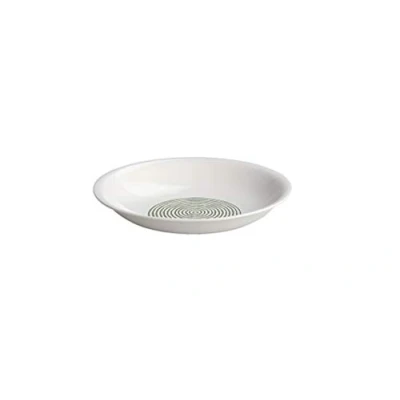 Image of Alessi 22 cm Acquerello Soup Bowl, White/ Green(set of 4)