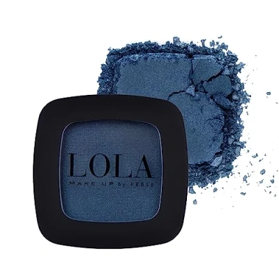 Image of Lola Make Up Mono Eyeshadow, Dark Blue, Satin, Rich Intense Pigmentation, High Coverage, Use Wet &amp; Dry, All Skin Tone, Mineral Oil Free, Vegan Cruelty No. 007