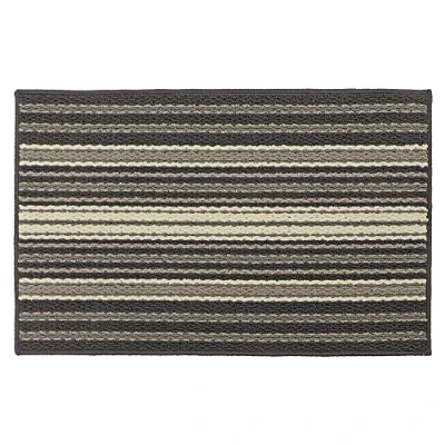 Image of JVL Hubble Machine Washable Latex Backed Doormat, 50x80cm, Dusk