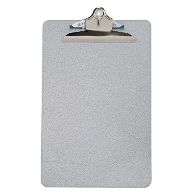 Image of Q Connect Foolscap/A4 Steel Clipboard Grey