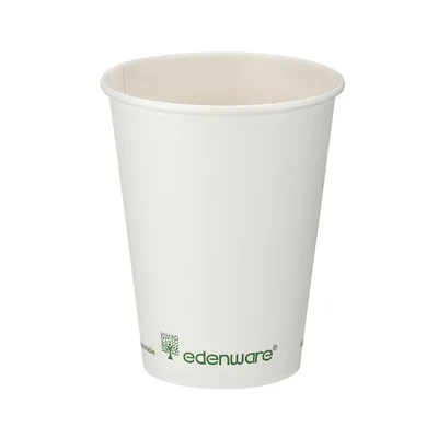 Image of Single Wall Coffee Cup PLA Lined 12oz White (Pack of 1000) B01023
