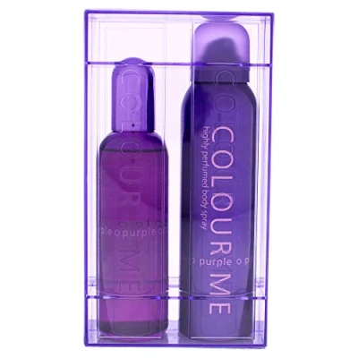 Image of COLOUR ME Purple Perfume for Women. 100ml Eau de Parfum &amp; 150ml Body Spray Twin Gift Set Luxury Fragrance Ladies Set, Long Lasting Womens Perfumes by Milton Lloyd