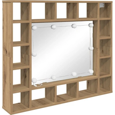 Image of vidaXL Mirror Cabinet Artisan oak Engineered wood