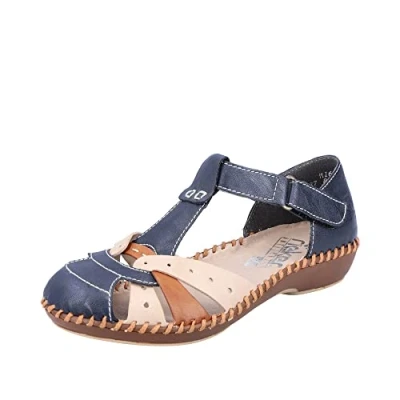 Image of Rieker Women&#039;s M1655 Loafer, Blau, 3.5 UK