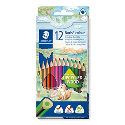 Image of STAEDTLER 187 C12 Noris Colour Triangular Pencils Assorted Colours (Pack of 12)