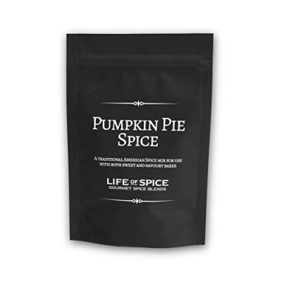Image of Life of Spice Pumpkin Pie 30g Pack with Recipe Card Super Baking for Halloween Cinnamon, Ginger, Nutmeg and Mace Pie, Cakes Cookies All Natural/Gluten Free