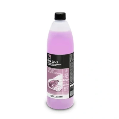 Image of ERRECOM Pink Cool, Coolant and Antifreeze 10C/+103C, Formulation with 100% silanized Si OAT inhibitor package, G12+, G12++, Ready to Use,1 Litre