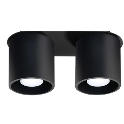 Image of Orbis 2 Light Suface Mounted Downlight Black, GU10