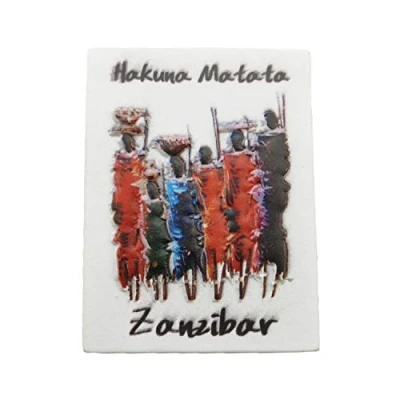 Image of Zanzibar Tanzania 3D Refrigerator Magnet Tourist Travel Souvenirs Handmade Resin Craft,Tanzania Fridge Collection Gift Magnetic Stickers Home Kitchen Decoration