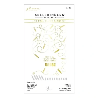 Image of Spellbinders De Light Ful Christmas Glimmer Hot Foil Plate &amp; Die Set from The Collection by Yana Smakula