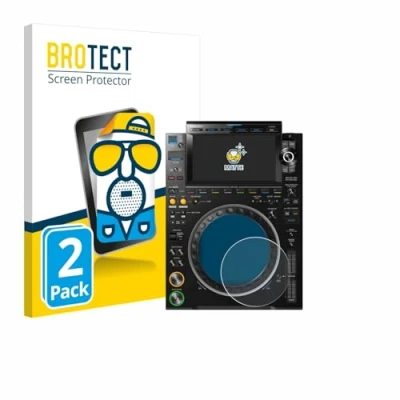 Image of brotect Screen Protector Anti Glare compatible with Pioneer CDJ 3000 (circle) (2 Pack) Matte, Fingerprint Protection Film
