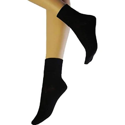 Image of undercover lingerie 2 Pairs Dance Knitted Ballet Socks SDS001 Black 6 8.5