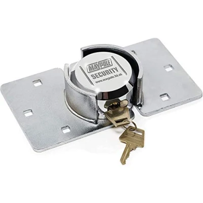 Image of Netagon Maypole Added Security Heavy Duty Van Door Lock Complete with Chrome Hasp, Fixing Bolts and 2 Keys Newest Model