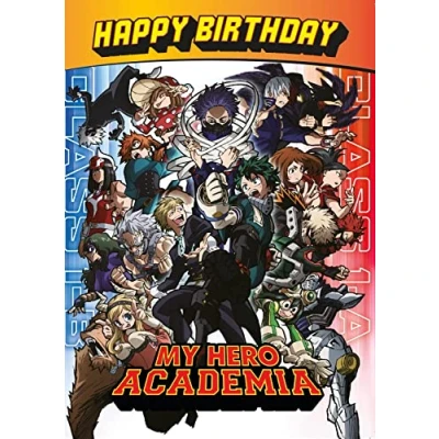 Image of Danilo Promotions Limited Official My Hero Academia Greeting Card,Multi,7 x 5 inch