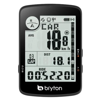 Image of Bryton Rider 17 3.0 inch LCD Screen Wireless GPS Bike/Cycling Computer, Compatible with Bike Radar, 25hrs Long Battery Life, Bluetooth, Waterproof, Live Track