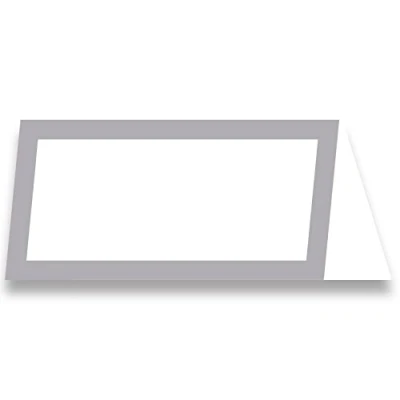 Image of (PKT) Adult 50 Pack Gold Glitter Place Cards Wedding Stationery