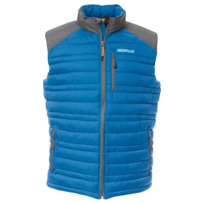 Image of Caterpillar mens1320012Defender Insulated Vest Outerwear blue XXL