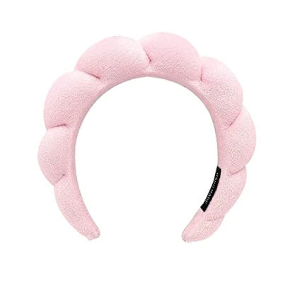 Image of BLAISTER Skincare Headband for Women, Spa Headband, Makeup Washing Face, Soft Towel Facial Mask, Cute Hairband Shower (Pink)