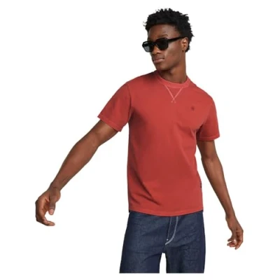 Image of G Star Men&#039;s Nifous T Shirt, red (rusty gd D24449 2653 G705), S