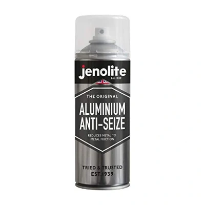 Image of JENOLITE Aluminium Anti Seize Aerosol HIGH TEMPERATURE RESISTANT (900C) Protects Against Galling, Seizure, Rust &amp; Corrosion 400ml