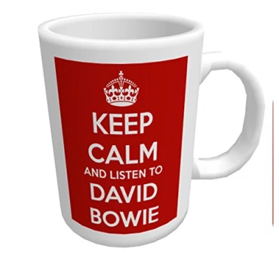 Image of Keep Calm and Listen to David Bowie Ceramic Mug