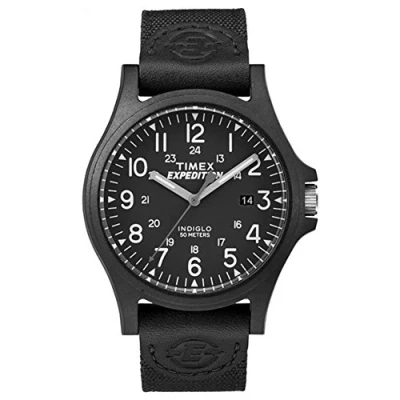 Image of Timex Men&#039;s Expedition Analog Display Quartz Black Watch TW4B08100