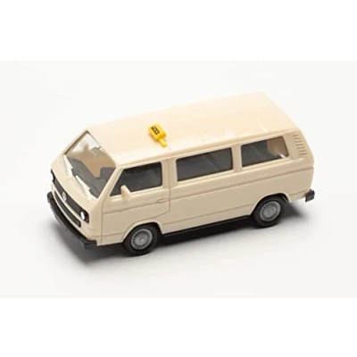 Image of herpa 097048 VW T3 Bus Taxi Modell Auto Miniaturmodelle Kleinmodell Sammlerstück Detailgetreu Volkswagen Car Miniature Small Collectible Detailed, multicoloured