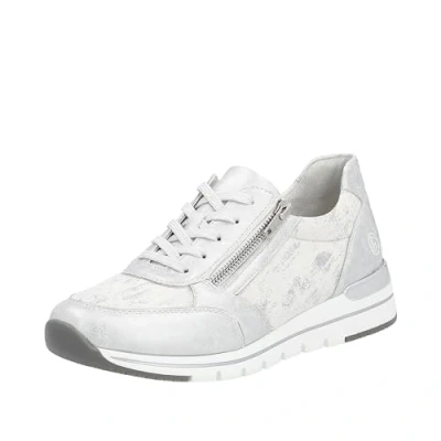 Image of Remonte Women&#039;s R6700 Sneaker, Ice White Silver 91, 7.5 UK