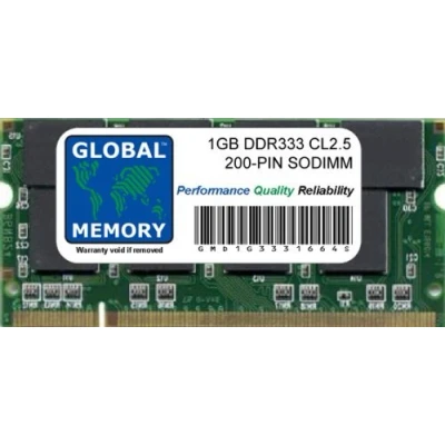 Image of 1GB DDR 333MHz PC2700 200 PIN SODIMM MEMORY RAM COMPATIBLE WITH IMAC G4 FLAT PANEL