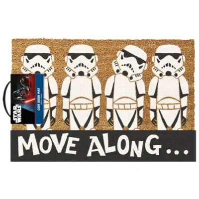 Image of Star Wars Door Mat (Move Along Design) Coir Doormat, Outside and Inside 40cm x 60cm, Gifts for Men Women Official Merchandise
