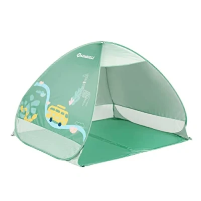 Image of Badabulle baby tent with UV sun Protection UPF 50+ shade beach tent, Sage