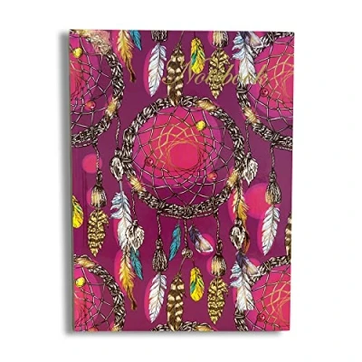 Image of Maturi A5 Hardback Notebook, Dream Catcher Design with Gold Foil Detailing and Gloss Finish, Purple