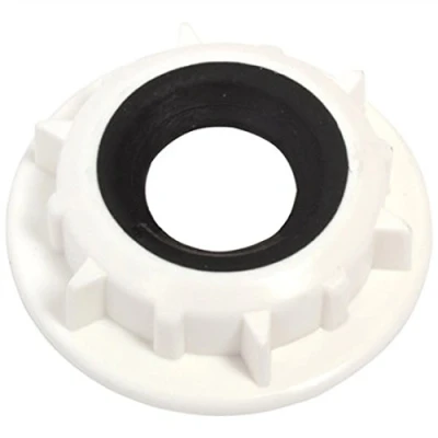 Image of SPARES2GO External Delivery Tube Pipe Locking Nut and Seal for Indesit Dishwashers