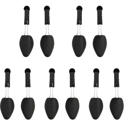 Image of vidaXL Shoe Trees 5 Pairs Black EU 35 38 Plastic
