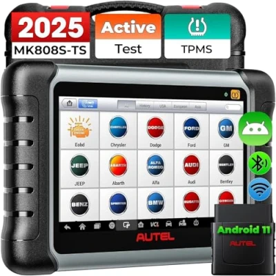 Image of Autel MaxiCOM MK808S TS OBD2 Scanner: 2024 Updated of MK808BT PRO, MK808TS MX808TS TS601 with Bidirectional Test, 28 Service, TPMS Programming Relearn Retrofit, All System Scan, OS 11 4+64G