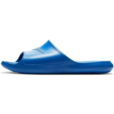 Image of Nike Sportswear Victori ONE Shower Slide Pool slides, Men&#039;s, Size: 14, Game royal/white Synthetics