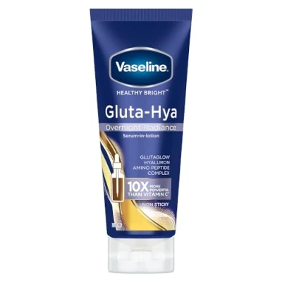 Image of Vaseline Gluta Hya Overnight Radiance Lotion, Face &amp; Body, 200ml