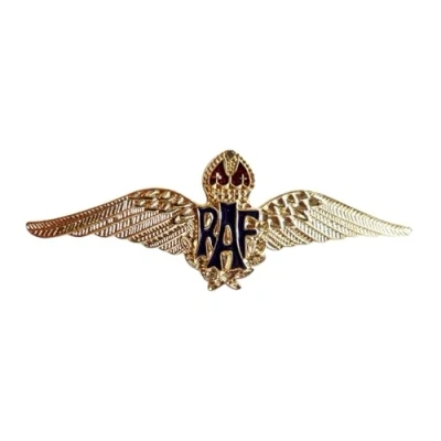 Image of 1000 Flags RAF Royal Air Force Sweetheart Wings Gilt Pin Badge MOD Approved