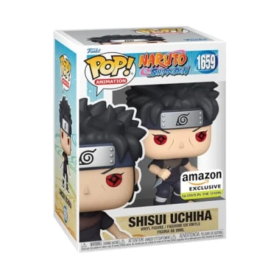Image of Funko Pop! Animation: Naruto Shisui Uchiha With Kunai Glow In the Dark Shippuden Amazon Exclusive Collectable Vinyl Figure Gift Idea Official Merchandise Toys for Kids &amp; Adults