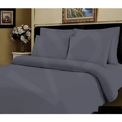 Image of Viceroybedding Pair of 100% Egyptian Cotton Pillow Cases, 500 Thread Count (House Wife, Slate Grey)