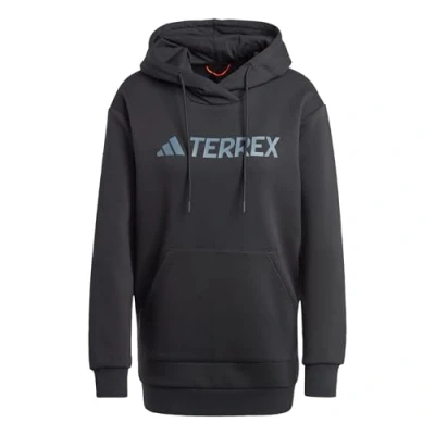 Image of adidas Sportswear Terrex Multi Large LOGO Hoodie, Women&#039;s, Size: Medium, Black